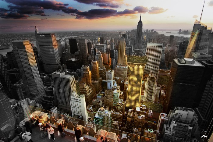 New York  Sunset - From Rockefeller Center